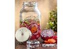 KILNER Fermentier Set / 2x 1 Liter Glas mit Gärungsdeckel / einfaches Haltbarmachen von Gemüse / Fermentieren Starter Set / Konservieren von Gemüse, wie Sauerkraut und Kimchi / Einmachglas 1l