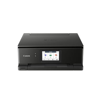 Canon PIXMA TS8750 Multifunktionsdrucker 3in1 (Tintenstrahl,Drucken, Kopieren, Scannen, A4, 10,8 cm Touch LCD, WLAN, Duplexdruck, 2 Papierzuführungen, 2 x 100 Blatt, 6 Separate Tinten) schwarz