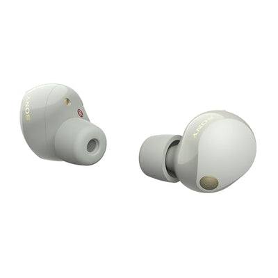 Sony WF-1000XM5 Kabellose Noise Cancelling Kopfhörer, Bluetooth, In-Ear-Kopfhörer, Mikrofon, bis zu 24 Stunden Akkulaufzeit, Schnellladefunktion, IPX4, iOS & Android kompatibel - Silber, klein