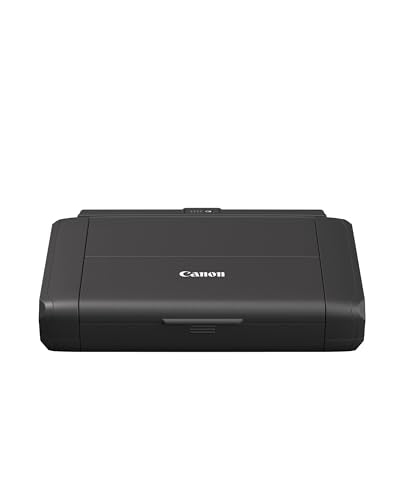 Canon PIXMA TR150 mobiler Drucker mit Akku (WLAN, Cloud, AirPrint, 4.800 dpi x 1.200 dpi, Highspeed USB Typ C, OLED-Display, Tintenstrahldrucker), schwarz