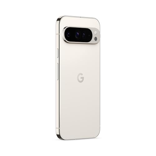 Google Pixel 9 Pro XL – Android-Smartphone mit Gemini ohne SIM-Lock, Dreifach-Rückkamerasystem, 24 Stunden Akkulaufzeit und EIN 6,8 Zoll großes Super Actua-Display – Porcelain, 256GB