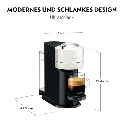 Nespresso De'Longhi ENV 120.W Vertuo Next Kaffeekapselmaschine, weiß