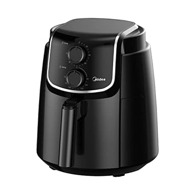 Midea MF-TN40D2 Airfryer XL, Heißluftfritteuse 4L,Dual Cyclone Technology, 90% Weniger Fett Heissluftfriteuse 1500W, 60min Timer, 200℃ Temperaturkontrolle, Automatischer Ausschaltfunktion,Schwarz