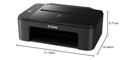 Canon PIXMA TS3350 Drucker Farbtintenstrahl Multifunktionsgerät DIN A4 (Scanner, Kopierer, 4.800 x 1.200 dpi, WLAN, USB, Apple AirPrint, PIXMA Cloud-Link), schwarz