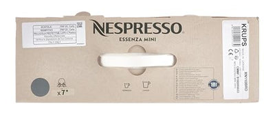 Nespresso Krups XN110BRD Essenza Mini Kaffeekapselmaschine | 0,6 L | 19 bar | Energiesparmodus | grau | Energieklasse A