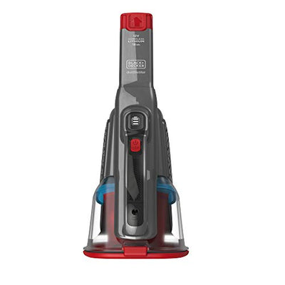 BLACK+DECKER Lithium Dustbuster BHHV315B mit Cyclonic Action – 12V Akku Handstaubsauger mit ausziehbarer Fugendüse & Ladestation – Beutelloser, kabelloser Staubsauger – Lange Saugdüse