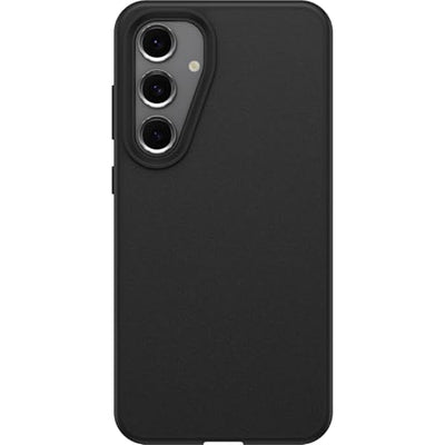 OtterBox Schutzhülle für Samsung Galaxy S24 FE React Serie, schwarz, ultradünn, taschenfreundlich, erhöhte Kanten schützen Kamera und Bildschirm, kabelloses Laden kompatibel