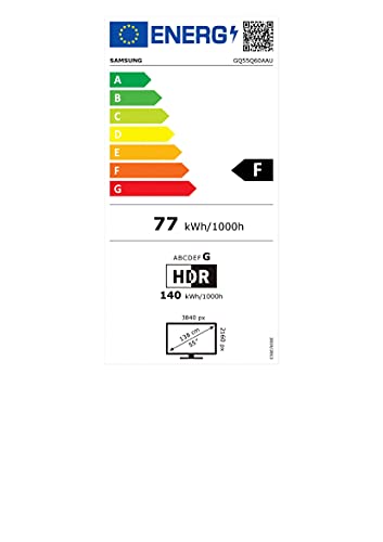 Samsung QLED 4K Q60A TV 55 Zoll (GQ55Q60AAUXZG), Quantum HDR, Quantum Prozessor Lite 4K, 100% Farbvolumen [2021]