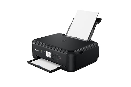 Canon PIXMA TS5150 Drucker Farbtintenstrahl Multifunktionsgerät DIN A4 (Scanner, Kopierer, Farbdisplay, 4.800 x 1.200 dpi, USB, WLAN, Duplexdruck, 2 Papierzuführungen) schwarz