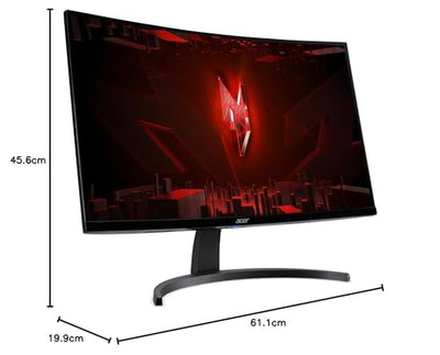 Moniteur de jeu Acer Nitro ED273 S3 27 pouces (écran de 69 cm) Full HD, 165 Hz (180 Hz OC), 1 ms (VRB), 1 x HDMI 2.0, 1 x HDMI 1.4, 1 x DP 1.2, AMD FreeSync Premium, noir