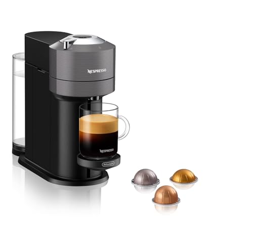 Nespresso De'Longhi ENV 120.GY Vertuo Next Kaffeekapselmaschine, 1500W , 1.1 L, 42.9 x 14.2 x 31.9 cm, grau