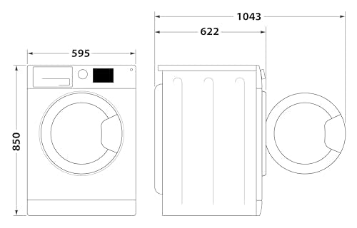 Bauknecht WM Elite 9AA Waschmaschine/ 9 kg/ 1400 U/min/Energieeffizienzklasse A/ActiveCareColor+/ A-20%/ SteamHygiene-Antivirus/SteamRefresh/Stop&Add-Nachlegefunktion/Volle Ladung 45Min.