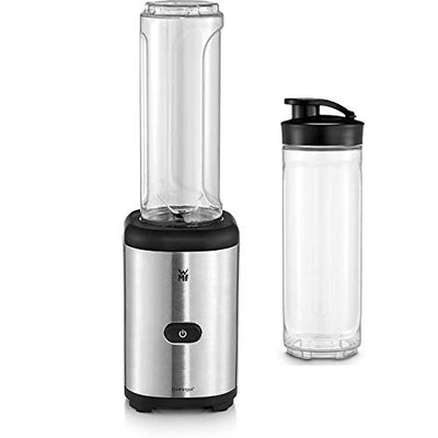 WMF Kult X Mix & Go Mini Smoothie Maker, Standmixer, Blender elektrisch, Shake Mixer 300 Watt, Tritan-Kunststoff Flasche