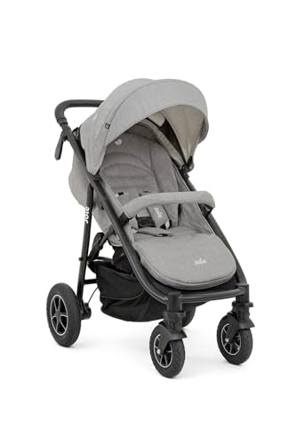 Joie Mytrax Flex™ 3-in-1-Multimodus-Kinderwagen mit Regenschutz, geeignet ab Geburt bis 4 Jahre (0-22 kg), 3 Kinderwagen in 1 mit einer Einhandklappung, grauer Flanell Mode