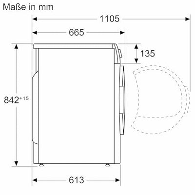 Bosch Wärmepumpentrockner für 8 kg Wäsche, Serie 4, A++, 236 kWh/Jahr, Auto Dry, Anti Vibration-Design, Sensitive Drying-System, Umweltfreundliches Kühlmittel, Weiß, WTH85VWIN