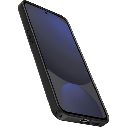 OtterBox Schutzhülle für Samsung Galaxy S24 FE Symmetry Serie, ultradünn, kompatibel mit kabellosem Laden, erhöhte Kanten schützen Kamera und Bildschirm, Schwarz