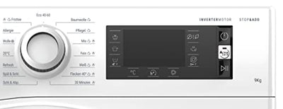 Bauknecht WM Elite 9AA Waschmaschine/ 9 kg/ 1400 U/min/Energieeffizienzklasse A/ActiveCareColor+/ A-20%/ SteamHygiene-Antivirus/SteamRefresh/Stop&Add-Nachlegefunktion/Volle Ladung 45Min.