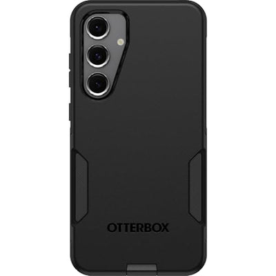 OtterBox Schutzhülle für Samsung Galaxy S24 FE Commuter Series – Schwarz, schlank und robust, taschenfreundlich, mit Portschutz