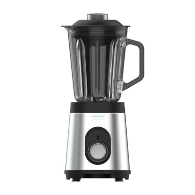 Cecotec Mixer Glas Power Schwarz Titan 1000 INOX. 1000 W, Edelstahlgehäuse, 6-Blatt-Blatt mit schwarzer Titanbeschichtung, 1,5-l-Glaskrug, 5 Geschwindigkeiten [Energieeffizienzklasse A +]