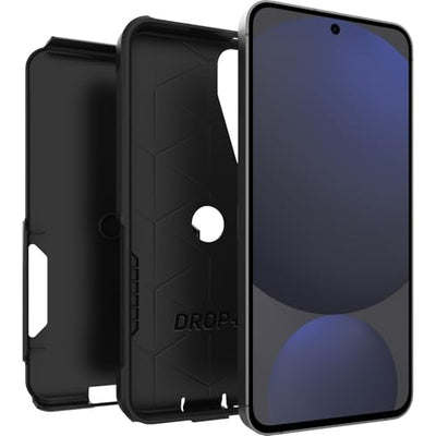 OtterBox Schutzhülle für Samsung Galaxy S24 FE Commuter Series – Schwarz, schlank und robust, taschenfreundlich, mit Portschutz