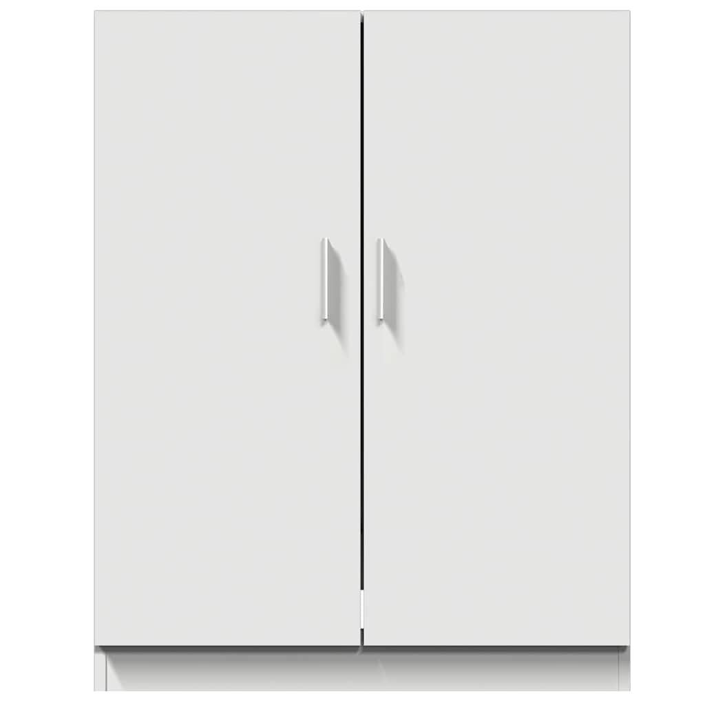 vidaXL Waschmaschinenschrank Badschrank Badmöbel Badezimmerschrank Schrank Badezimmermöbel Trocknerschrank Weiß 71x71,5x91,5cm