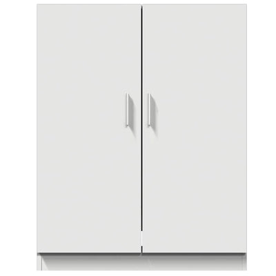 vidaXL Waschmaschinenschrank Badschrank Badmöbel Badezimmerschrank Schrank Badezimmermöbel Trocknerschrank Weiß 71x71,5x91,5cm