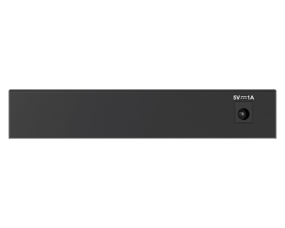 D-Link DGS-108GL 8-Port Unmanaged Gigabit Switch (ohne Lüfter, Low Profile Metallgehäuse, Desktop, Plug-and-Play, QoS, 802.3az EEE), Black