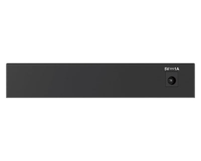 D-Link DGS-108GL 8-Port Unmanaged Gigabit Switch (ohne Lüfter, Low Profile Metallgehäuse, Desktop, Plug-and-Play, QoS, 802.3az EEE), Black