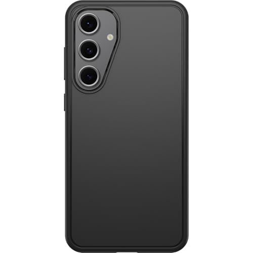 OtterBox Schutzhülle für Samsung Galaxy S24 FE Symmetry Serie, ultradünn, kompatibel mit kabellosem Laden, erhöhte Kanten schützen Kamera und Bildschirm, Schwarz