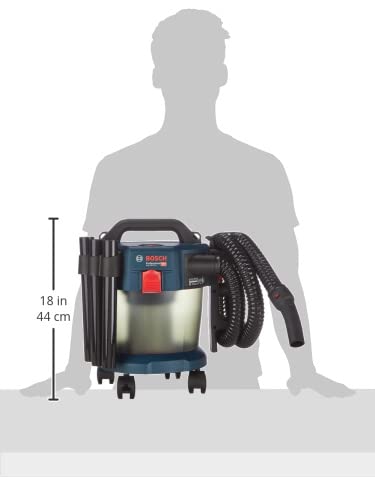 Bosch Professional 18V System Industriestaubsauger GAS 18V-10 L (inkl. 1,6 m Schlauch, 3 Verlängerungsrohre, ohne Akku/ Ladegerät)