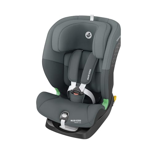 Maxi-Cosi Titan S i-Size, Mitwachsender Kindersitz, 15Monate–12Jahre (76–150cm), ISOFIX Kindersitz Auto, 5 Sitzpositionen, 13 Kopfstützenstufen, G-CELL-Schutz, 5-Punkt-Sicherheitsgurt, Tonal Graphite