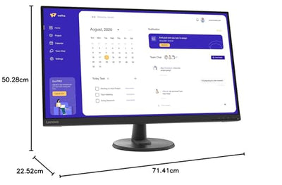 Lenovo D32u-45 | 31,5" 4K Monitor | 3840x2160 | 60Hz | 250 nits | 4ms Reaktionszeit | HDMI | DisplayPort | höhenverstellbar | schwarz