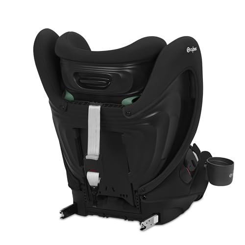 CYBEX Silver Kinder-Autositz Pallas B2 i-Size, ISOFIX, Gruppe 1/2/3 (9-50 kg), Ab ca. 15 Monate bis 12 Jahre, Inkl. Getränkehalter, Pure Black