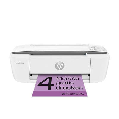 HP DeskJet 3750 Multifunktionsdrucker, 4 Monate gratis drucken mit HP Instant Ink inklusive, Drucken, Scannen, Kopieren, WLAN, Airprint, Weiß