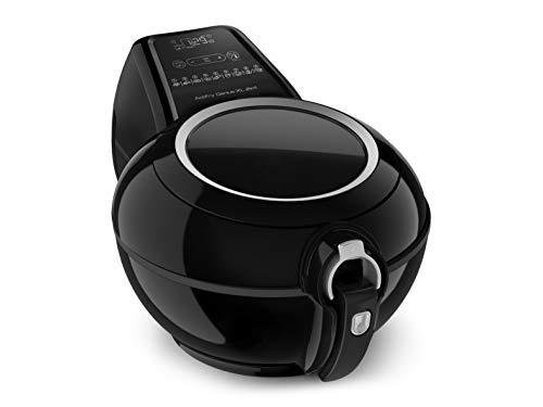 Tefal YV9708 ActiFry Genius XL 2in1 Heißluftfritteuse mit Rührarm | Testsieger | 1,7 kg für 8 Personen | 9 automatische Menüs | 2 Speisen gleichzeitig | gesunde Friteuse ohne Öl, Schwarz