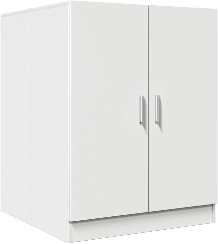 vidaXL Waschmaschinenschrank Badschrank Badmöbel Badezimmerschrank Schrank Badezimmermöbel Trocknerschrank Weiß 71x71,5x91,5cm