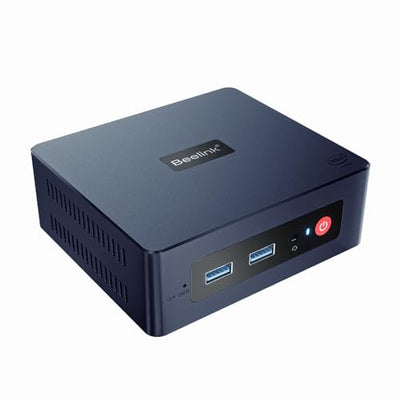 Beelink Intel Mini PC, Mini S mit N5095 Prozessor (bis zu 2.9GHz), 8GB DDR4 128GB SSD, WiFi5 BT4.0 Dual HDMI, USB3.0, Mini Desktop Computer Wi11