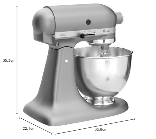 KitchenAid 5K45SSESL Küchenmaschine, silber