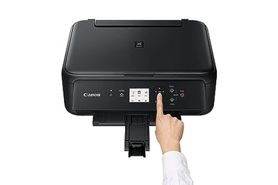 Canon PIXMA TS5150 Drucker Farbtintenstrahl Multifunktionsgerät DIN A4 (Scanner, Kopierer, Farbdisplay, 4.800 x 1.200 dpi, USB, WLAN, Duplexdruck, 2 Papierzuführungen) schwarz