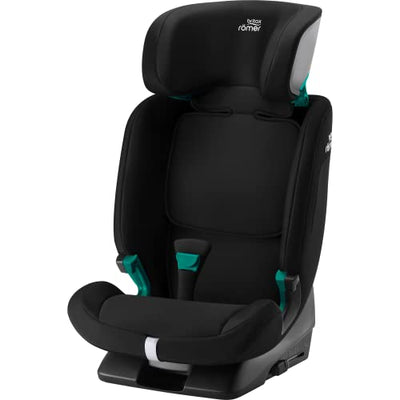 BRITAX RÖMER Kindersitz EVOLVAFIX, für Kinder von 76-150 cm (i-Size), 15 Monate - 12 Jahre, Space Black