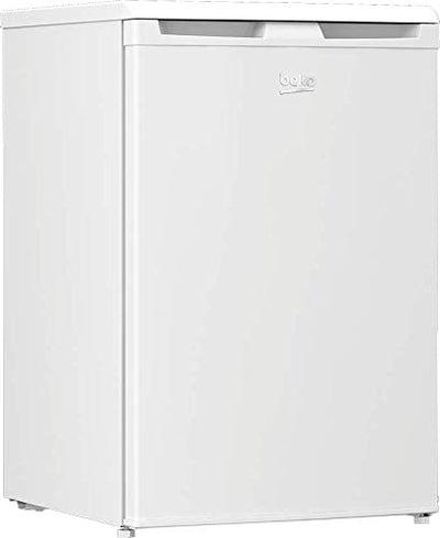 Beko TSE1424N b100 Tischkühlschrank, 128 l Gesamtrauminhalt, wechselbarer Türanschlag, gute Beleuchtung im Gerät, 37 dB, robuste Glasablagen, Weiß