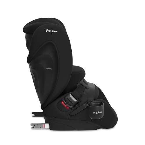 CYBEX Silver Kinder-Autositz Pallas B2 i-Size, ISOFIX, Gruppe 1/2/3 (9-50 kg), Ab ca. 15 Monate bis 12 Jahre, Inkl. Getränkehalter, Pure Black