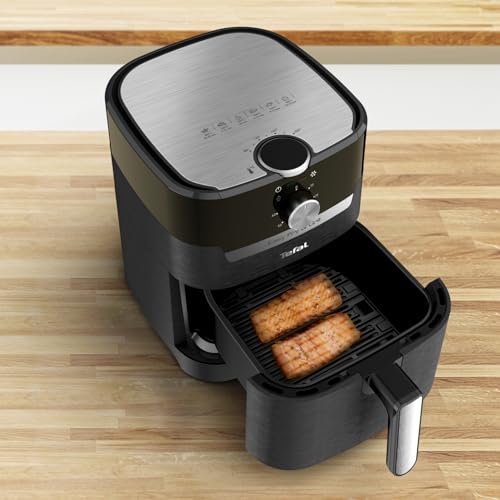 Tefal EY5018 Easy Fry & Grill Classic Heißluftfritteuse | 2-in-1 Technologie (Air Fryer und Grill) | XL | 4,2 Liter für 6 Portionen | 1550 Watt | energiesparend | ohne Öl | gesunde Fritteuse | Schwarz