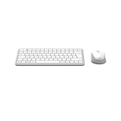 Hama Tastatur Maus Set kabellos (Multi Device Tastatur und Maus mit Bluetooth/Funk für PC, Smartphone, Tablet, klein, mit Batterien, leise Scissortasten, Multimedia Tasten, deutsches QWERTZ-Layout)