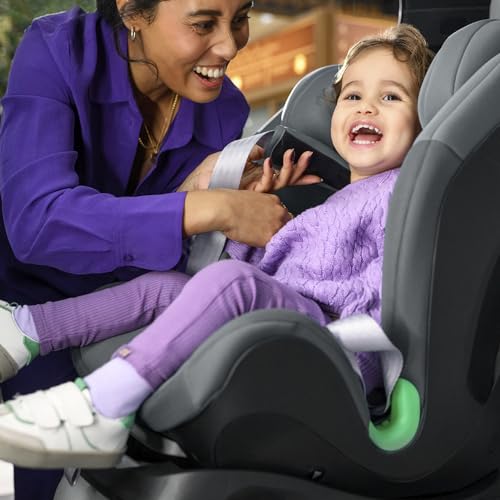 Maxi-Cosi Titan S i-Size, Mitwachsender Kindersitz, 15Monate–12Jahre (76–150cm), ISOFIX Kindersitz Auto, 5 Sitzpositionen, 13 Kopfstützenstufen, G-CELL-Schutz, 5-Punkt-Sicherheitsgurt, Tonal Graphite