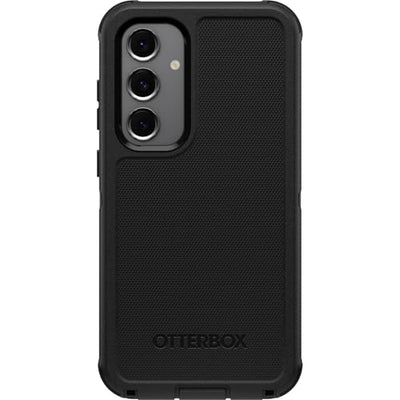 OtterBox Schutzhülle für Samsung Galaxy S24 FE Defender Serie, robust, langlebig, mit Port-Schutz, Schwarz