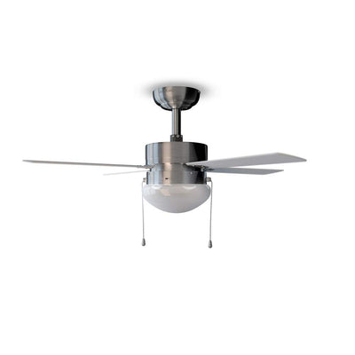 Cecotec Deckenventilator mit Licht EnergySilence Aero 450. 50 W, 4 Umkehrbare Flügel 42", Sommer- und Winter-Funktion, 3 Geschwindigkeiten auswählen, Stahl