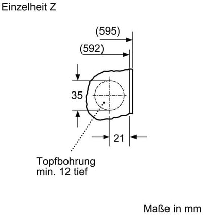 Bosch WIW28443 Serie 8 Einbauwaschmaschine Frontlader, 62 kWh pro 100 Waschzyklen, 1400 UpM, 8 kg, weiß, EcoSilence Drive, SpeedPerfect, VarioTrommel, ActiveWater Plus