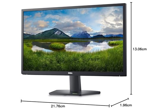 Dell SE2422HX 24 Zoll Full HD (1920x1080) Monitor, 75Hz, VA, 5ms, AMD FreeSync, HDMI, VGA, 3 Jahre Garantie, Schwarz