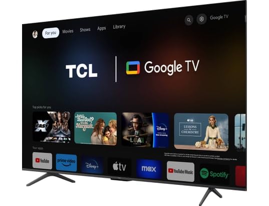 TCL 55T8B 55-Zoll QLED Pro 144Hz Onkyo Gaming Fernseher, 4K UHD, HDR Pro, Google TV (Dolby Vision IQ & Atmos, Motion Clarity, Freihändige Sprachsteureung, Kompatibel mit Google Assistant & Alexa)